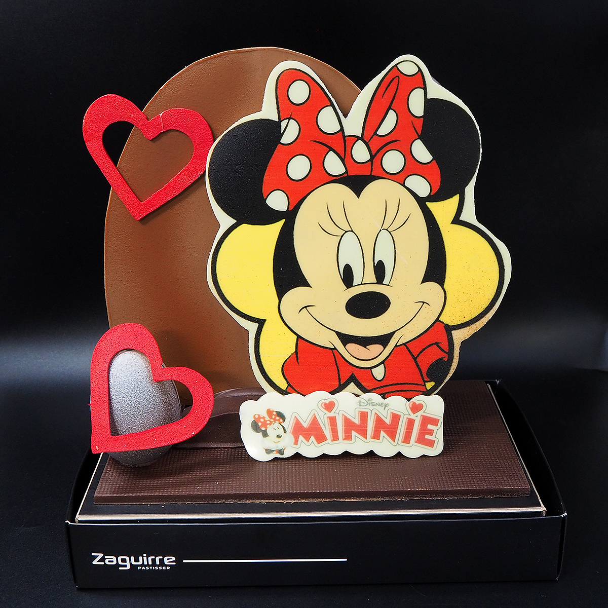 Oude Pasqua de xocolata amb la Minnie Mouse elaborada per Zaguirre Pastisser.